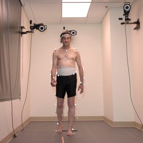 Man in gait lab