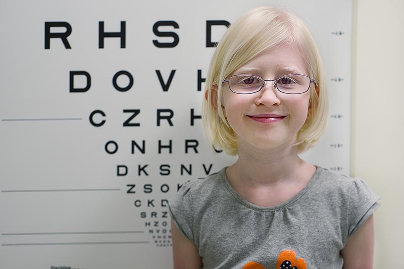 Lotus is a patient of Dr. Brooks’ with oculocutaneous albinism