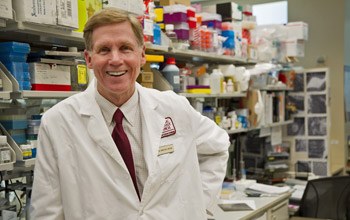 Dr. Linehan in the lab.