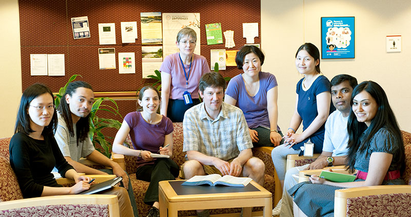 The team (left to right): Alice Sun,Ryan Harrison, Tamara Litwin, Marie-Paule Strub, Keir Neuman, Yeonee Seol, Junghoon In, Susanta Sarkar, Ambika Bumb